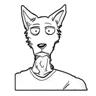 😐 9bb4517d Legoshi Beastars Hund, Anime, Manga, Wolf, Anthropomorph whatsapp sticker