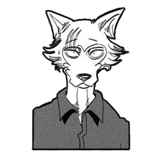 🙂 aed794ba Legoshi Beastars Anime, Wolf, Furry, Beastars, Manga whatsapp sticker