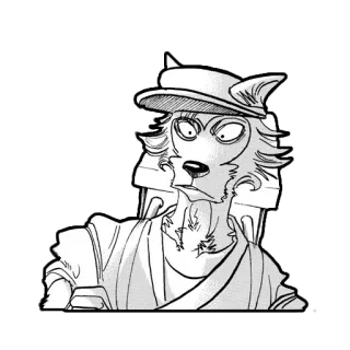 🤨 bedbad8f Legoshi Beastars Manga, Anime, Furry, Wolf, Beastars whatsapp sticker