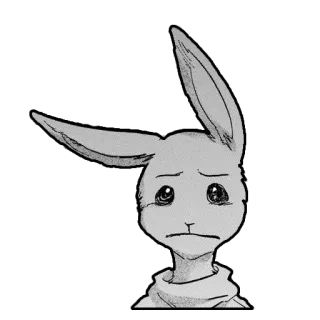 🥺 d96933e1 Haru Beastars Anime, Manga, Hase, Traurig, Beastars whatsapp sticker
