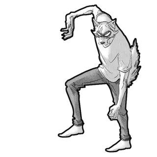 🤬 dcf755ac Legoshi Beastars wolf, anime, manga, furry, tier, charakter whatsapp sticker