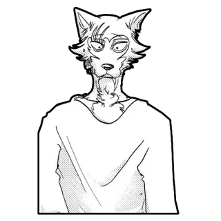 😨 e698ec40 Legoshi Beastars Anime, Wolf, Furry, Manga whatsapp sticker
