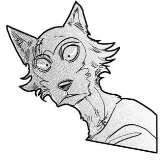 😱 ef4ebeff Legoshi Beastars Wolf, Anime, Manga, Furry, Tier whatsapp sticker