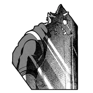😱 fdee22b0 Legoshi Beastars wolf, anime, manga, anthro, furry whatsapp sticker