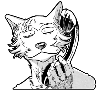 🥲 fe5e3c26 Juno Beastars Anime, Manga, Wolf, Handy, Nervös whatsapp sticker