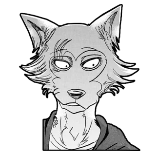 😏 fee3cdd2 Legoshi Beastars Wolf, Manga, Anime, Anthro, Beastars whatsapp sticker