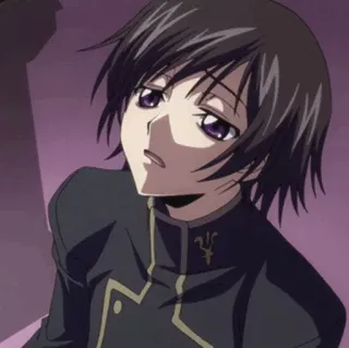 🥀 2f076b38 Suzaku Kururugi Code Geass Anime, Charakter, Männlich, Dunkles Haar, Violette Augen telegram sticker