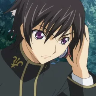 🥀 8114309f Lelouch Lamperouge Code Geass Anime, Charakter, Lelouch, Code Geass, Fanart telegram sticker