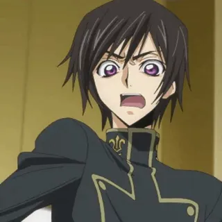 🥀 e2cb27a3 Lelouch Lamperouge Code Geass Anime, Charakter, Lelouch, Code Geass, Cartoon telegram sticker