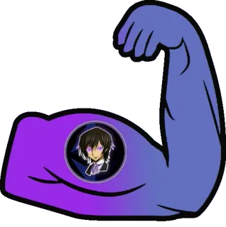 💪 ae4eb4b1 Anime, Desenho animado, Personagem, Músculo, Braço whatsapp sticker