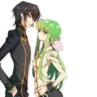 😏 dbada633 Lelouch Lamperouge Code Geass Anime, Karakter, Code Geass, Lelouch, C.C. telegram sticker