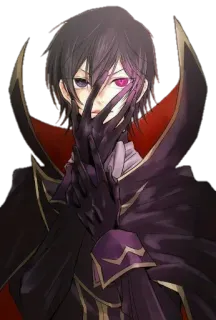 🙊 589bc151 Lelouch Lamperouge Code Geass อนิเมะ, ลูลูช, โค้ดกีอัส, ตัวละคร, มังงะ whatsapp sticker