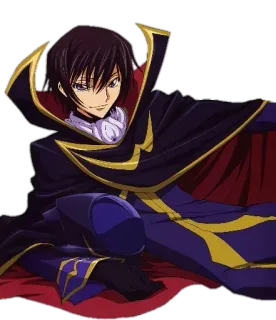 😏 ead19b0c Lelouch Lamperouge Code Geass อนิเมะ, ตัวละคร, ลูลูช, โค้ดกีอัส whatsapp sticker