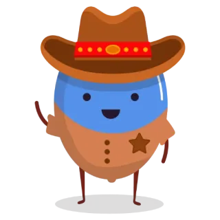 👊 7e4973f4 การ์ตูน, นายอำเภอ, ตะวันตก, คาวบอย, ตำรวจ, ตรา telegram sticker