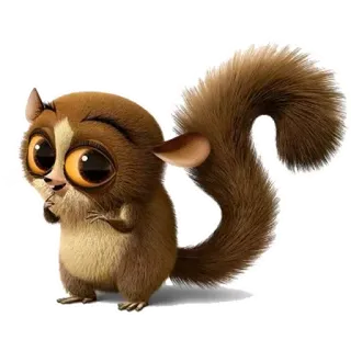 🤫 d6ed4f64 Mort Madagascar Mort, Madagaskar, lemur, imut, kartun, hewan telegram sticker