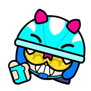 👍 57104f78 character, sticker, emoji, cat helmet telegram sticker