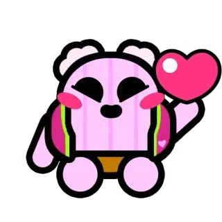 ❤️ 9f41d189 Sakura Spike Brawl Stars sakura, spike, brawl stars, cactus, heart, pink telegram sticker