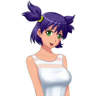 😃 5beee655 Anime, Fille, Sourire, Dessin animé, Personnage telegram sticker