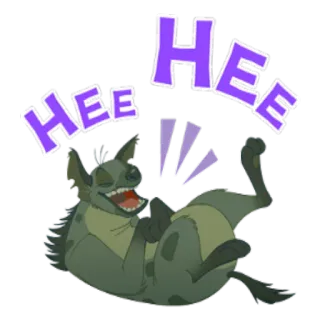 🤣 9ed050d4 HEE HEE iena, ridere, cartone animato, divertente, animale, ih ih telegram sticker