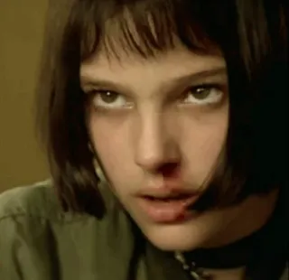 😐 15388219 Mathilda Léon: The Professional 映画, レオン, プロ, 暴力, ナタリー・ポートマン whatsapp sticker