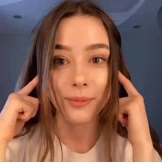 🤓 146e0fb7 女人, 肖像, 女孩, 脸, 年轻女子, 美丽 telegram sticker