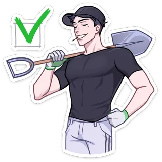 Лёня от @TgSticker telegram stickers