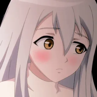 ☺️ 80e4dc0d anime, gadis, rambut panjang, imut, ilustrasi, karakter telegram sticker