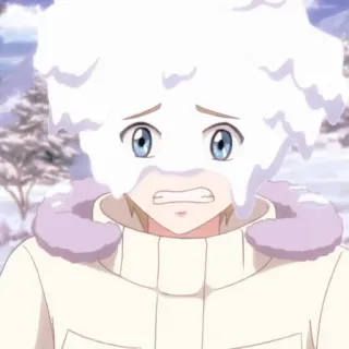 🥶 b4d5064c Anime, Salju, Musim dingin, Kartun, Lucu, Orang, Kesal telegram sticker