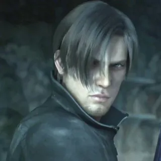 😤 17c72025 Leon Scott Kennedy Resident Evil ลีออน เคนเนดี, Resident Evil, ตัวละครวิดีโอเกม, เกม telegram sticker