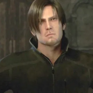 😏 30b4d697 Leon S. Kennedy Resident Evil ตัวละครวิดีโอเกม, ซอมบี้, Resident Evil, Leon Kennedy telegram sticker