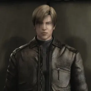 😐 9eb48c60 Leon Scott Kennedy Resident Evil resident evil, leon kennedy, ตัวละครวิดีโอเกม, ตัวละครชาย telegram sticker