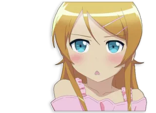 😞 5d7d41b6 动漫, 女孩, 可爱, 卡通, 漫画 whatsapp sticker