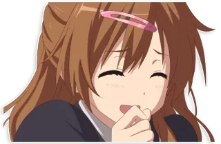 😁 8a12acc7 动漫, 女孩, 可爱, 开心, 卡哇伊 whatsapp sticker