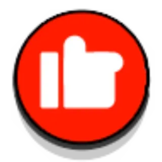 👍 76a969ad 가운데 손가락, 모욕적인 제스처, 빨간색, 흰색, 스티커, 아이콘, 손 제스처 telegram sticker