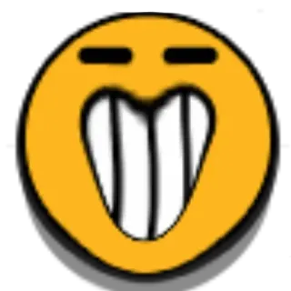 😁 9c8dbf4e 이모지, 이빨, 웃는 얼굴, 만화 얼굴 telegram sticker