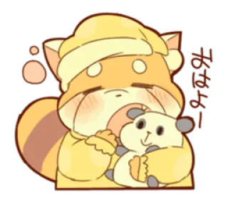 Lesser panda and Panda telegram stickers
