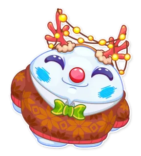 ☺️ 43d0d49d คริสต์มาส, กวางเรนเดียร์, วันหยุด, น่ารัก, การ์ตูน telegram sticker