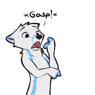 😲 45a02070 Gasp! Hoạt hình, Động vật, Buồn, Khóc, Lông xù telegram sticker