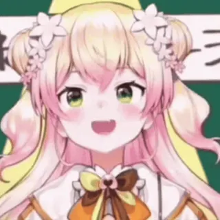 😉 f5ec3636 Nene Amano gadis anime, imut, kawaii, Nene Amano, Vtuber, seni digital, karakter, animasi telegram sticker