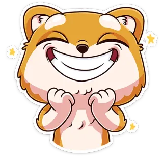 😁 1ff75506 chomik, słodki, szczęśliwy, zwierzę, kreskówka, uśmiechnięty telegram sticker