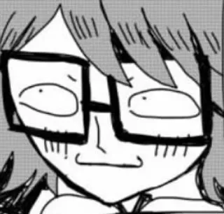 🌟 1c9b2570 漫画, 顔, メガネ, 表情, ポートレート, イラスト telegram sticker