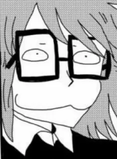 👁 455f152a アニメ, 漫画, 漫画, メガネ, ポートレート telegram sticker