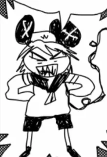 👁 4834e110 怒り, アニメ, 漫画, キャラクター, セーラー服 telegram sticker