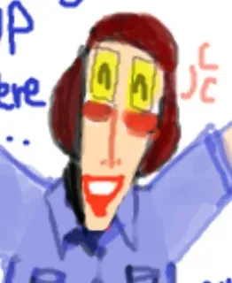 🌟 6de66878 UP here... キャラクター, 漫画, イラスト, 手描き, 赤い髪, サングラス, 上 telegram sticker