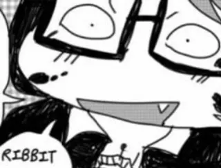 👁 a515399d RIBBIT 漫画, カエル, ケロケロ, 表情, コミック, 吹き出し telegram sticker