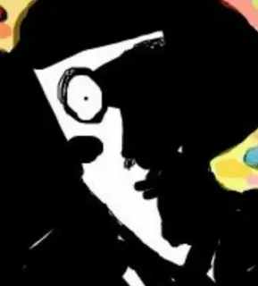 🌟 aaf5c223 抽象的, シルエット, アート, ドローイング, デザイン telegram sticker