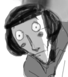 🌟 f77fe560 イラスト, ポートレート, スケッチ, 女性, 漫画 telegram sticker