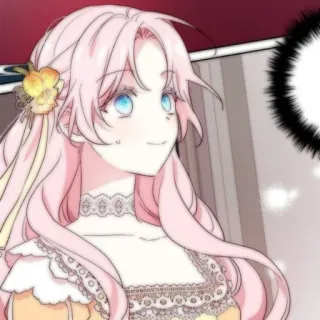 🍭 463b14c3 Anime, Manga, Pinke Haare, Frau, Charakter, Cartoon telegram sticker