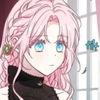 🍭 5b7af1f8 tilt Anime, Manga, Niedlich, Mädchen, Pinke Haare, Blaue Augen, Cartoon, Charakter telegram sticker