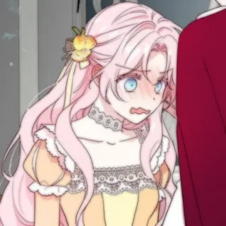 🍭 af86e9e2 Anime, Cartoon, Manga, Mädchen, Pinke Haare, Verängstigt, Besorgt, Charakter telegram sticker